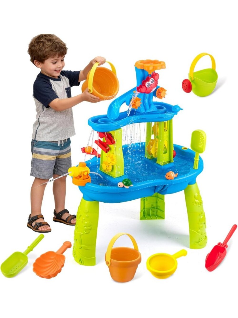 3-Tier Water Table for Toddlers 3-5 | Sand & Water Play Activity Table